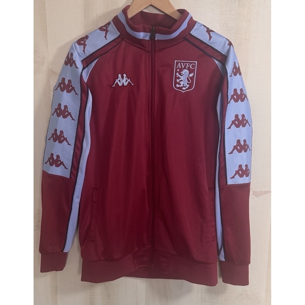 Aston Villa Football/Soccer Kappa Training Kit Track Jacket Large - Picture 2 of 13